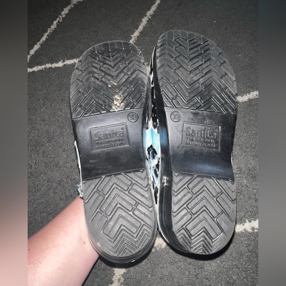 Koi by Sanita Blue Floral Original Danish Clogs Size 39 (7.5-8) - Picture 5 of 7